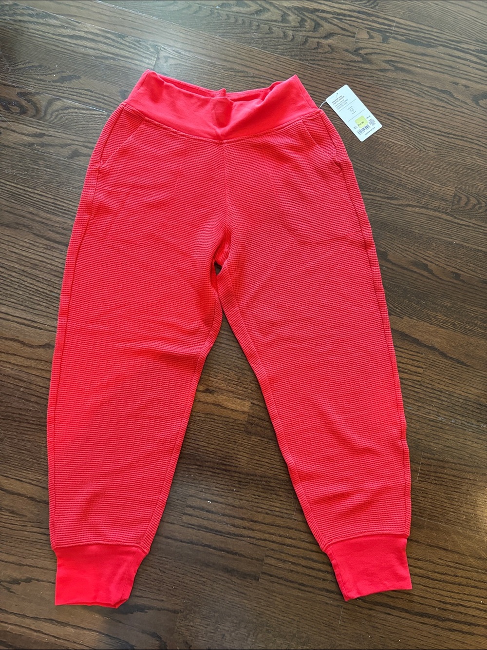 Athleta Red Women's Waffle Knit Joggers